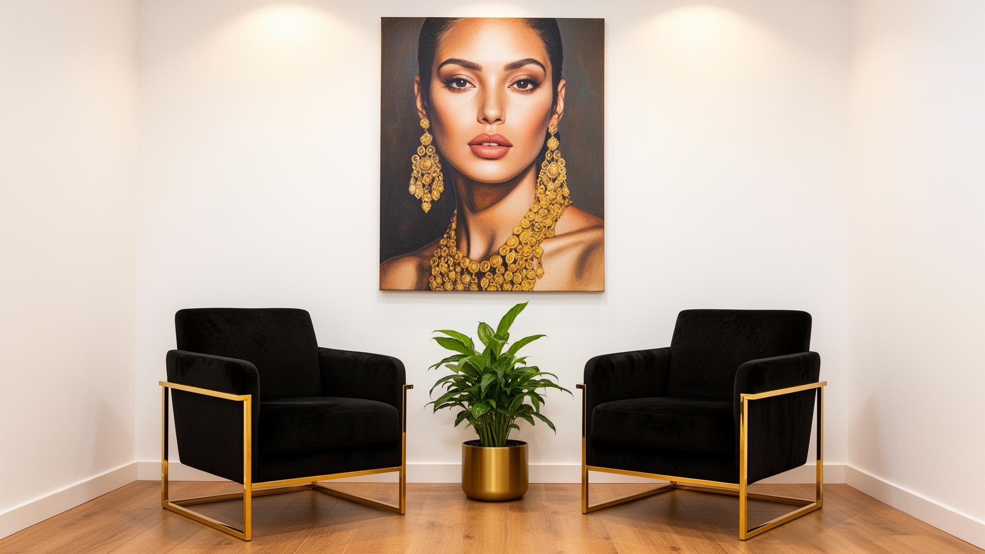 Sala de espera de Calma Beauty